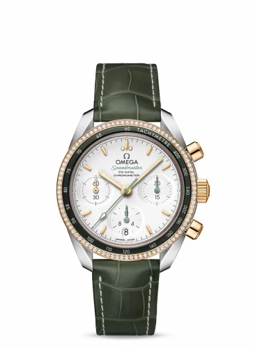Omega Speedmaster Co-Axial 38 Stainless Steel / Yellow Gold / Diamond / Silver 324.28.38.50.02.001 (32428385002001)